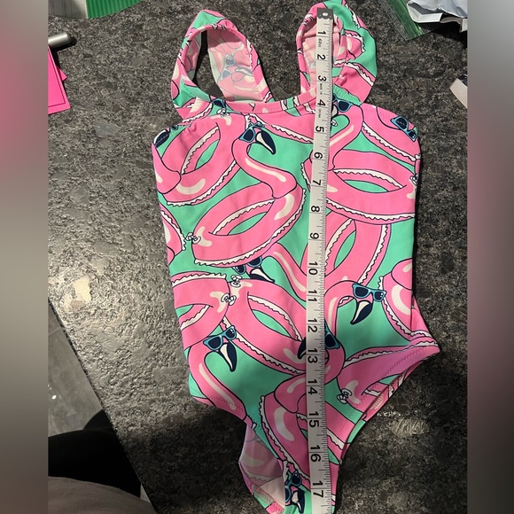 Osh Kosh Flamingo Swimsuit 4T - Picture 6 of 8